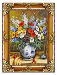 Obraz "Bukiety mieszane " ręcznie malowany 85x115cm