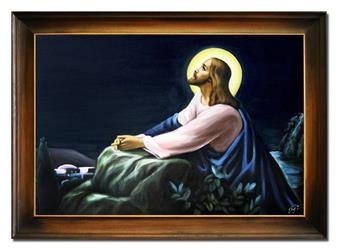 Obraz "Chrystus" ręcznie malowany 75x105cm