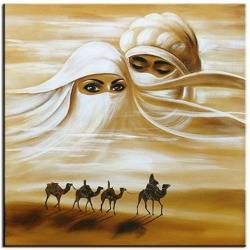Obraz - Egipt - olejny, ręcznie malowany 60x60cm