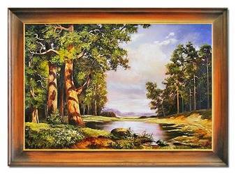 Obraz - Iwan Iwanowicz Szyszkin  - olejny, ręcznie malowany 75x105cm