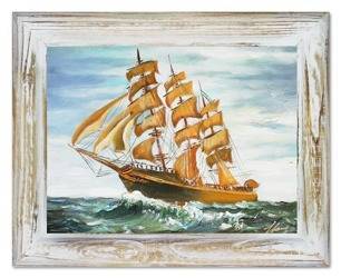 Obraz - Marynistyka - olejny, ręcznie malowany 39x49cm