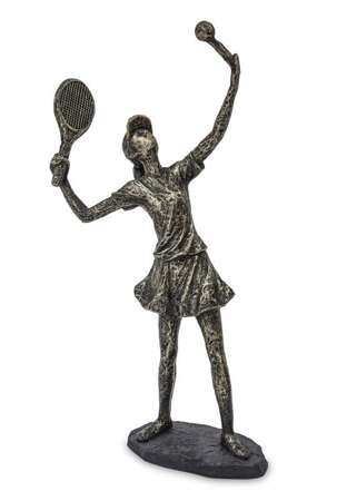 Figurka tenisistka dynamiczna miedziany
