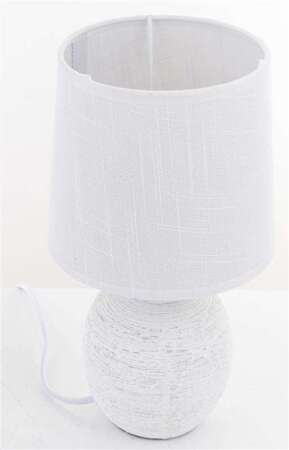 Lampa stołowa biała ceramiczna H: 29cm