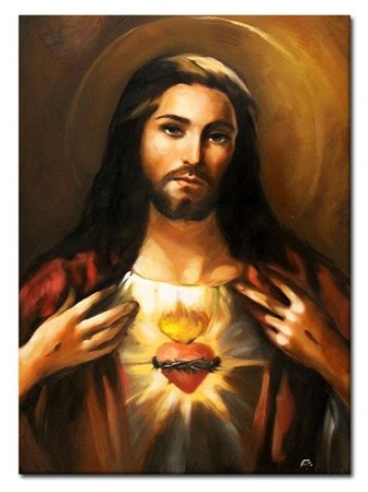Obraz "Chrystus" ręcznie malowany 50x70cm