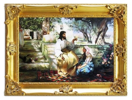 Obraz "Chrystus" ręcznie malowany 85x115cm