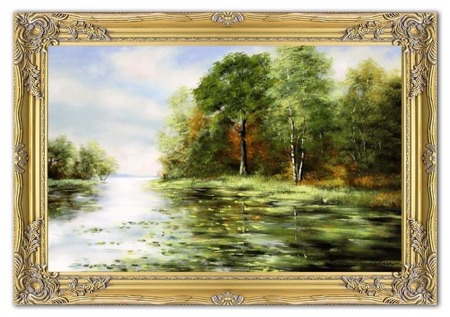 Obraz - Pejzaz tradycyjny - olejny, ręcznie malowany 75x105cm