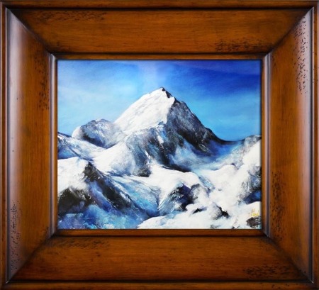 Obraz "Pejzaz tradycyjny" ręcznie malowany 66x76cm