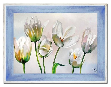 Obraz "Tulipany" ręcznie malowany 72x92cm