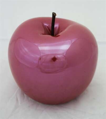 Ozdoba Jabłko ceramika kolor czerwony wys.13cm