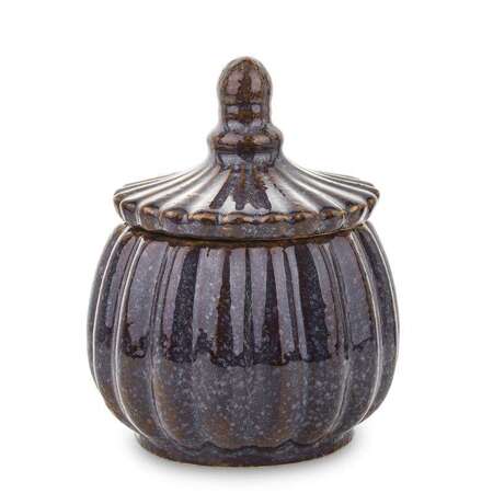 Pojemnik Dekoracyjny ceramika fioletowy H18cm 