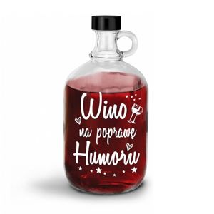Butla przezroczysta 2l Wino na poprawę humoru