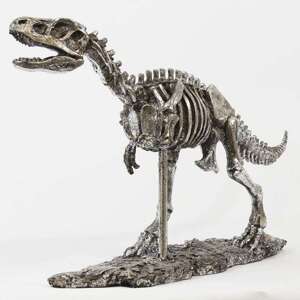 Figurka Bond Dinozaur Srebrna 28,5x55x12