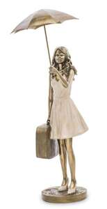 Figurka Kobieta pod parasolem tworzywo 39x17x15 cm